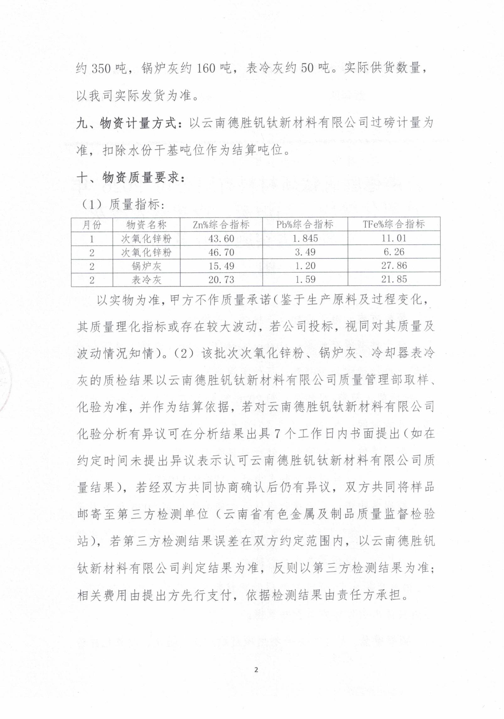 2026年次氧化鋅粉、鍋爐灰、表冷灰招標(biāo)函告02